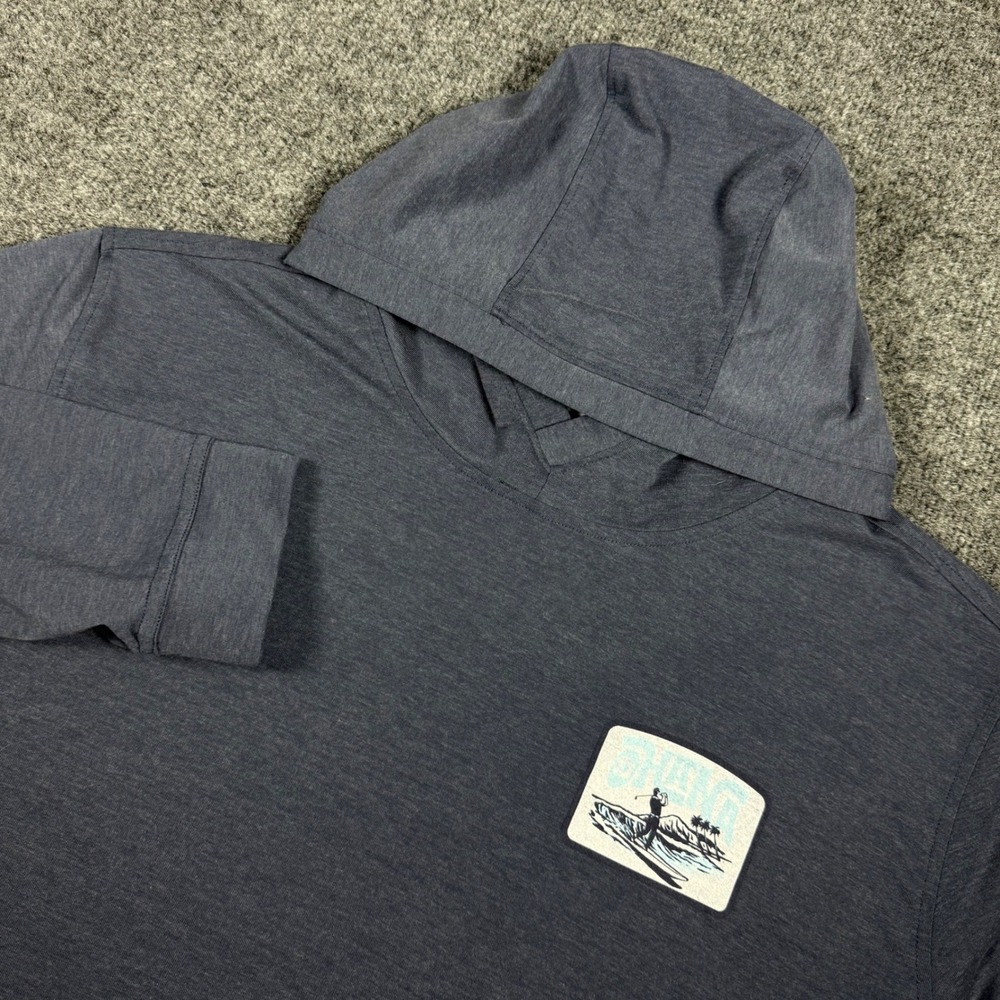 FootJoy Ohana Golf Hoodie Mens XL Blue Heather Long Sleeve Performance Pullover